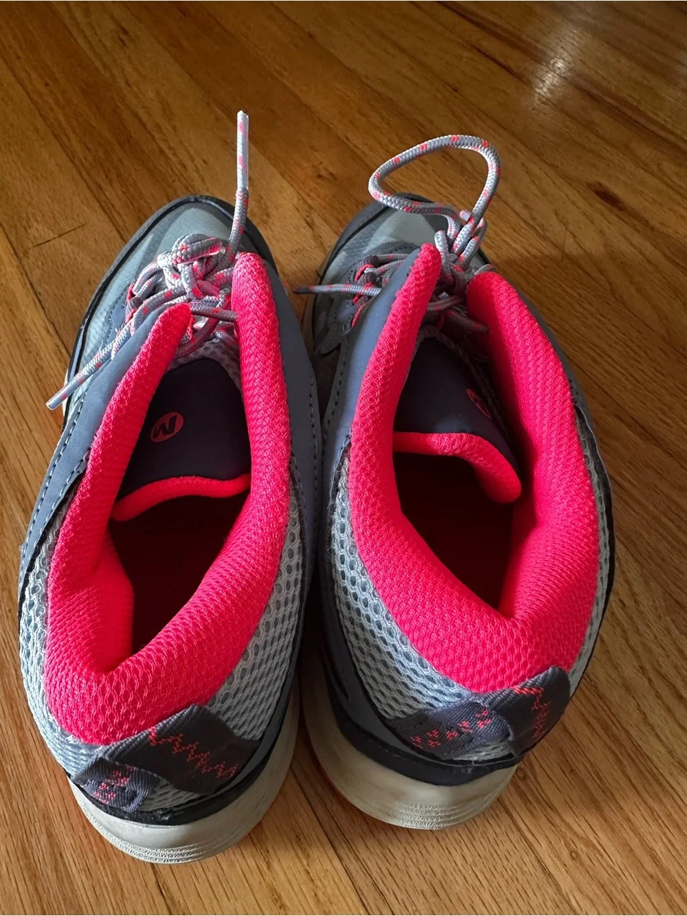 Merrell Women’s Gray and Pink Hiking Sneakers